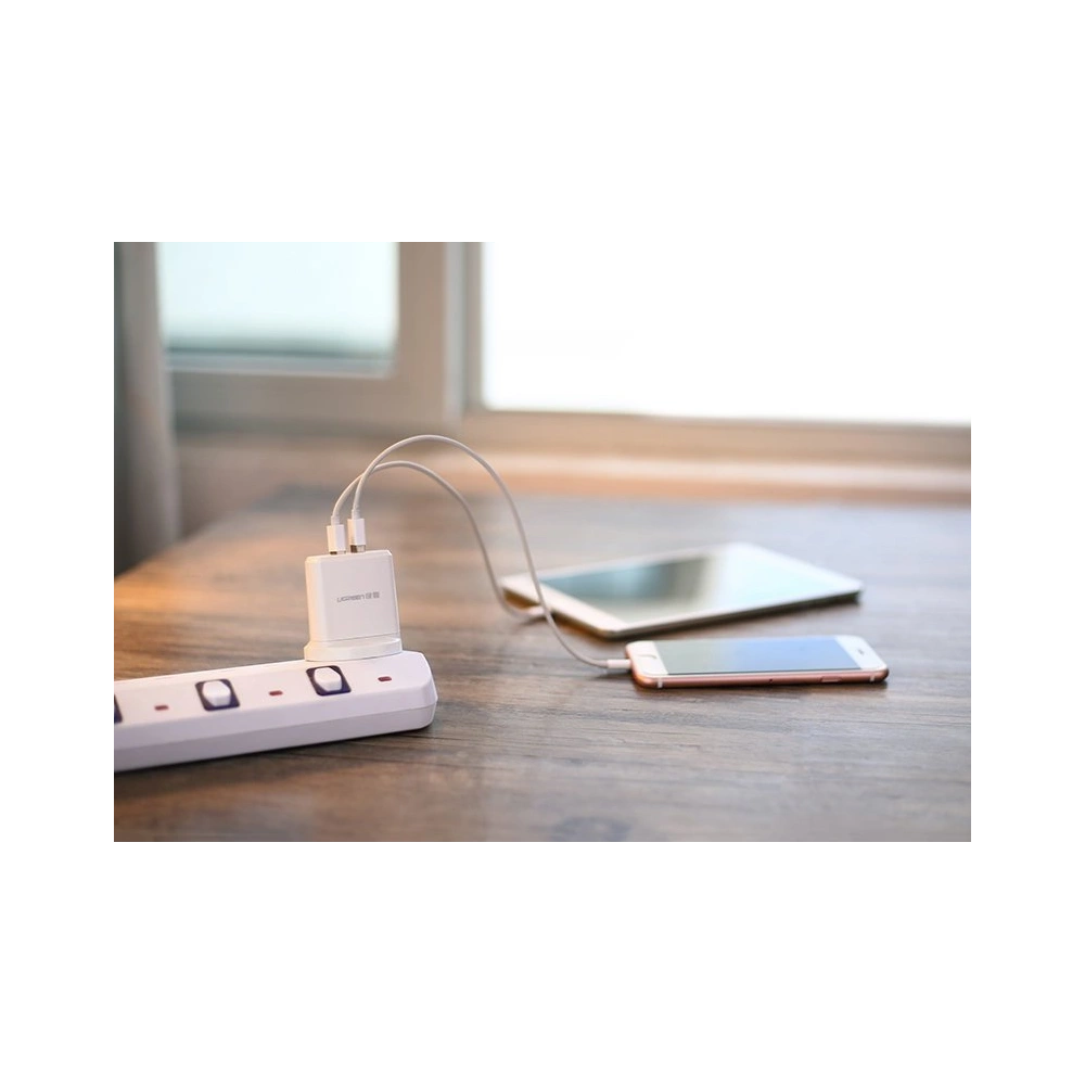 Hurtownia GSM - Ładowarka sieciowa UGREEN CD104 2x USB 3,4A biały - UGR1351WHT - {ean13} - Hurt