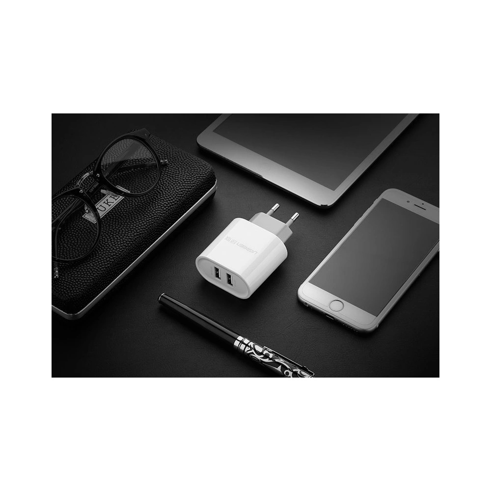 Hurtownia GSM - Ładowarka sieciowa UGREEN CD104 2x USB 3,4A biały - UGR1351WHT - {ean13} - Hurt