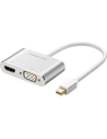 Adapter UGREEN MD115 HDMI / VGA - mini DisplayPort FullHD 1080p srebrny