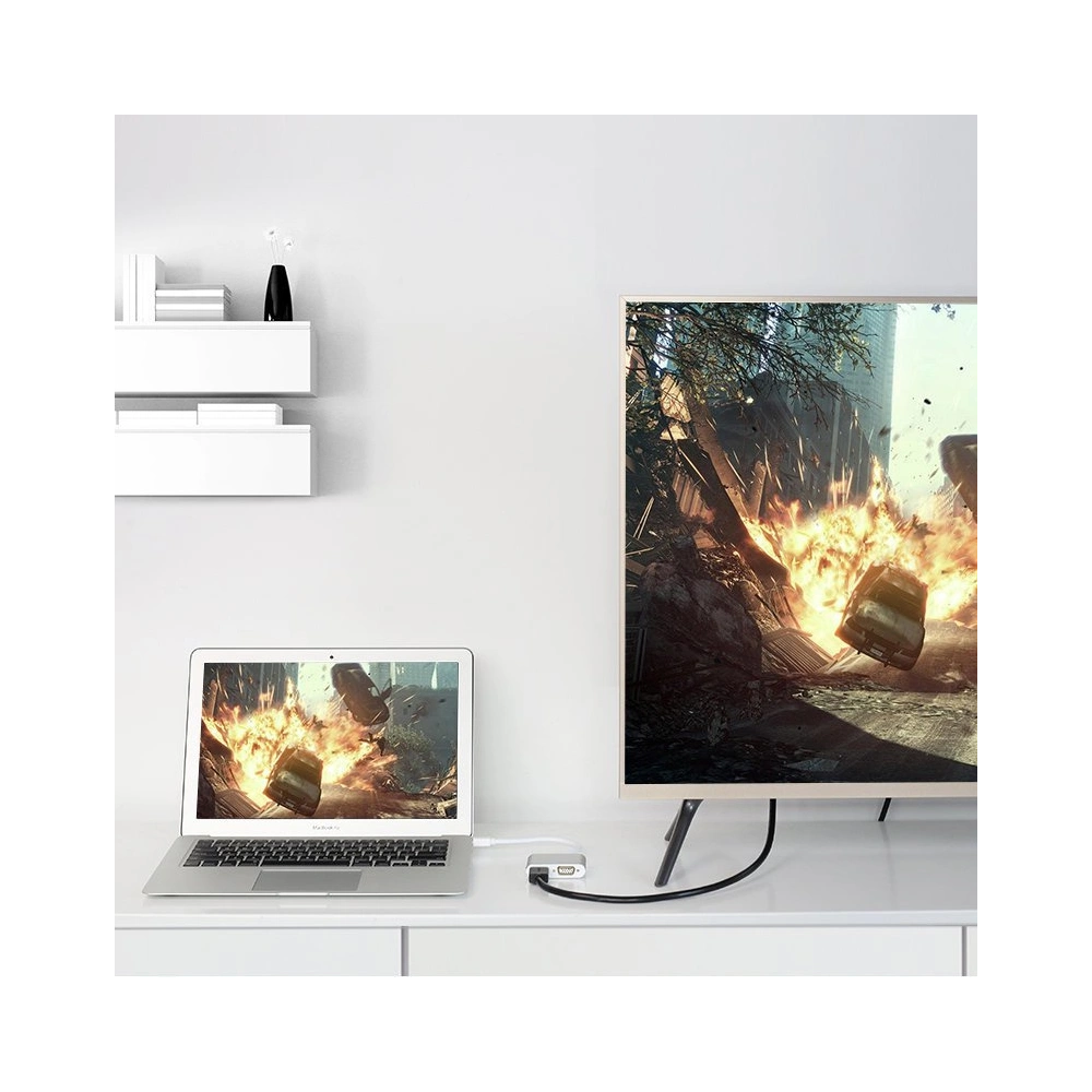 Hurtownia GSM - Adaptér UGREEN MD115 HDMI / VGA - mini DisplayPort FullHD 1080p stříbrný - UGR1352SLV - {ean13} - Hurt