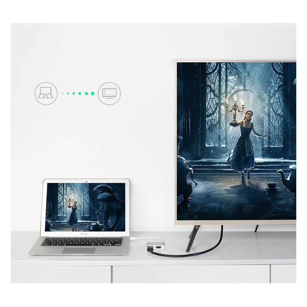 Hurtownia GSM - Adaptér UGREEN MD115 HDMI / VGA - mini DisplayPort FullHD 1080p černý - UGR1353BLK - {ean13} - Hurt