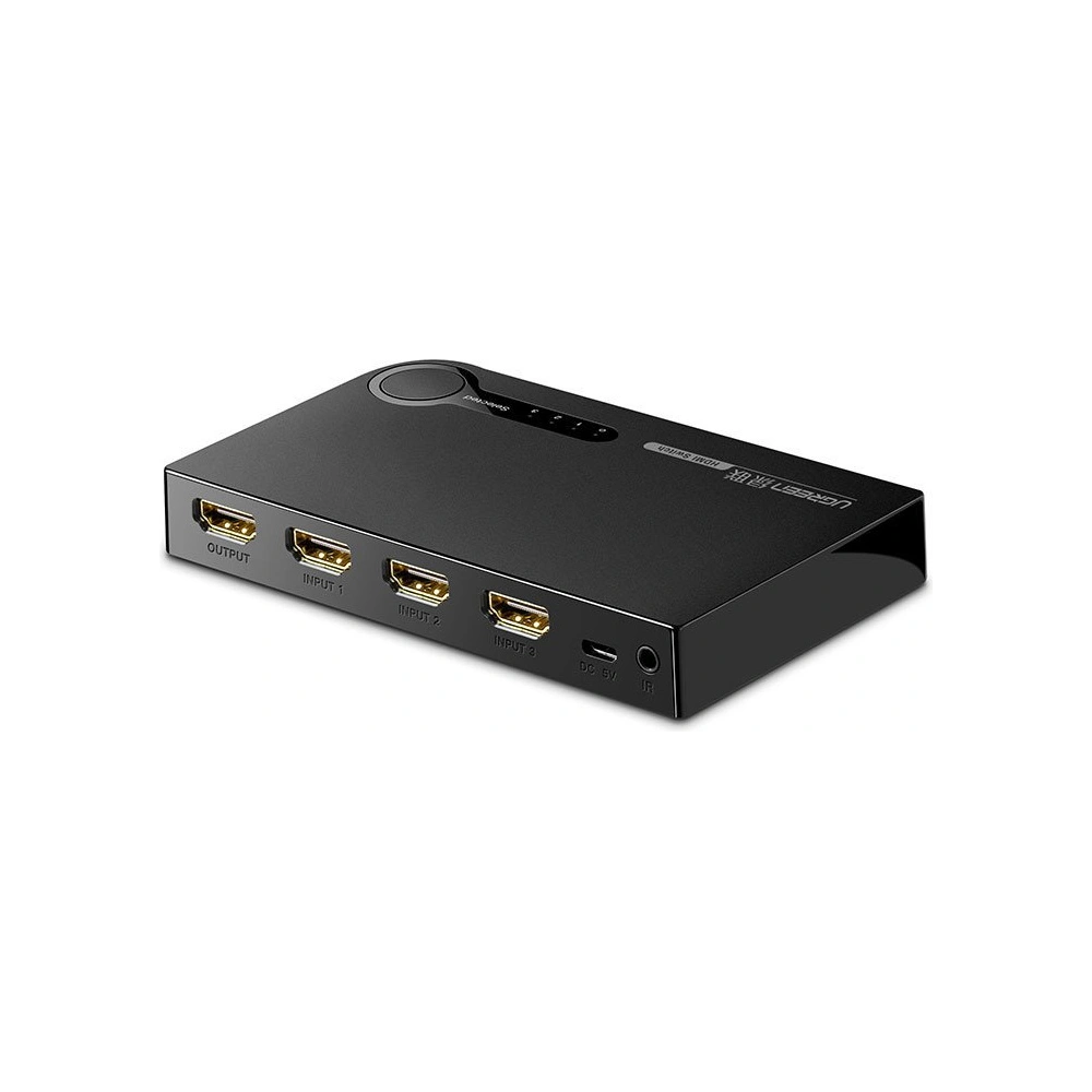 Hurtownia GSM - Rozdělovač UGREEN HDMI - 3x HDMI 3D 4K 7,5Gbps 36bit na kanál černý - UGR1355BLK - {ean13} - Hurt