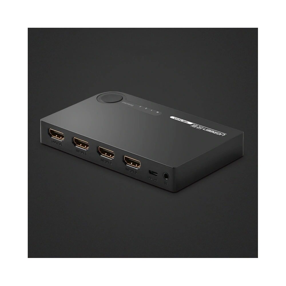 Hurtownia GSM - Rozdělovač UGREEN HDMI - 3x HDMI 3D 4K 7,5Gbps 36bit na kanál černý - UGR1355BLK - {ean13} - Hurt