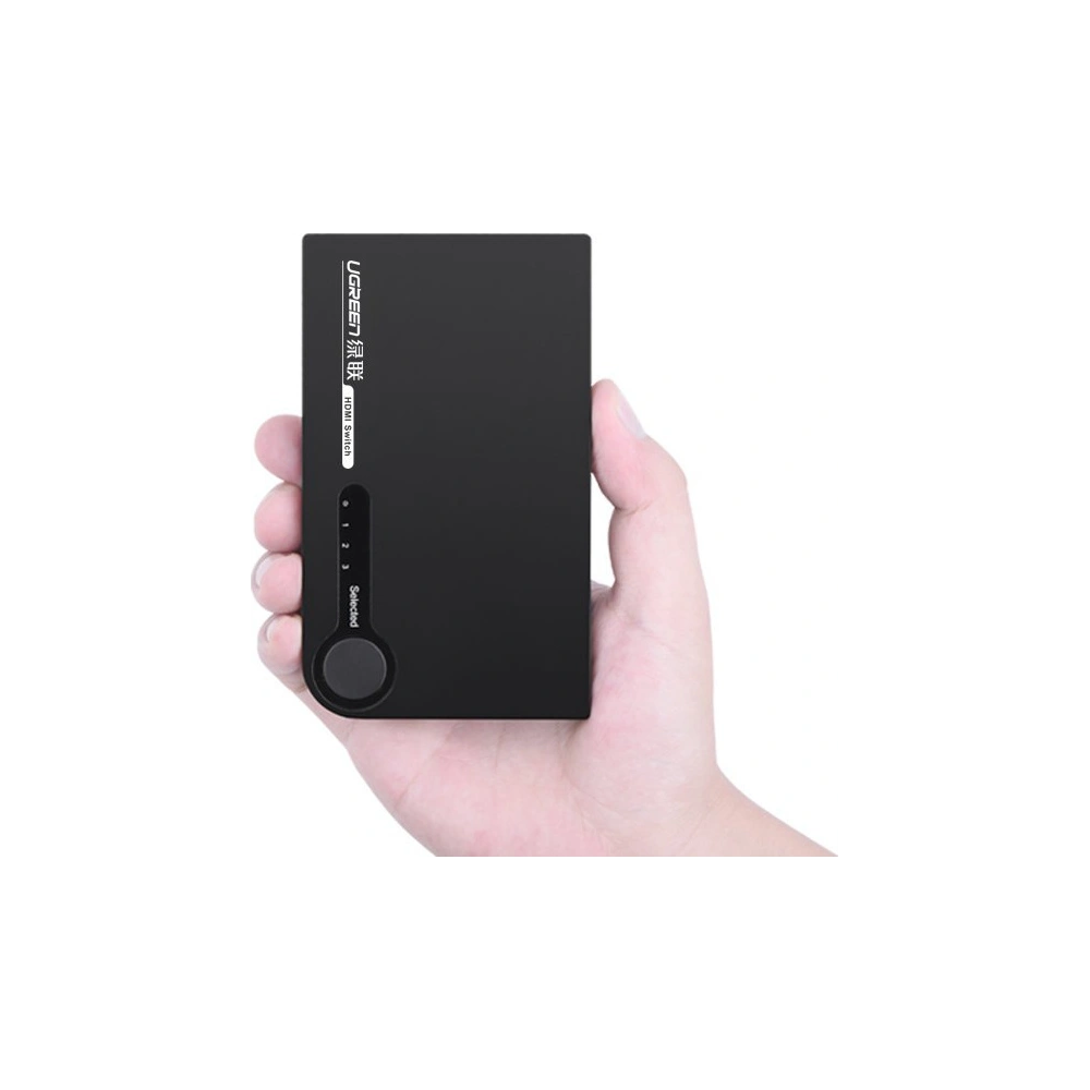 Hurtownia GSM - Rozdělovač UGREEN HDMI - 3x HDMI 3D 4K 7,5Gbps 36bit na kanál černý - UGR1355BLK - {ean13} - Hurt