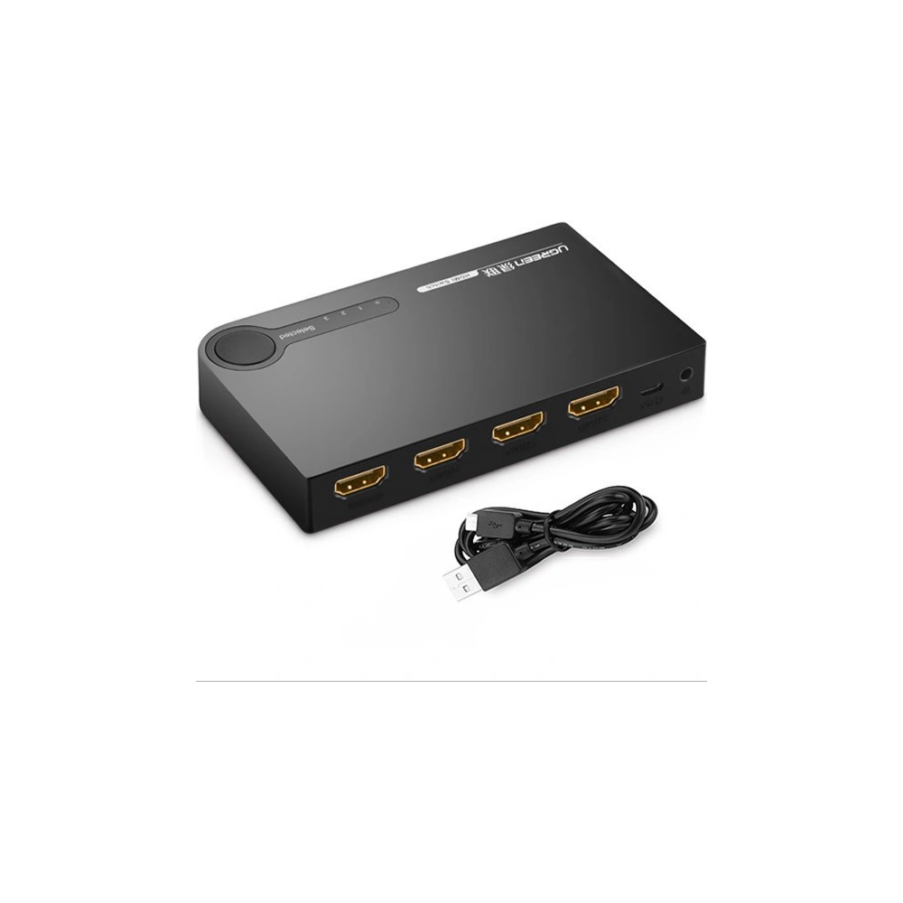 Hurtownia GSM - Rozdělovač UGREEN HDMI - 3x HDMI 3D 4K 7,5Gbps 36bit na kanál černý - UGR1355BLK - {ean13} - Hurt