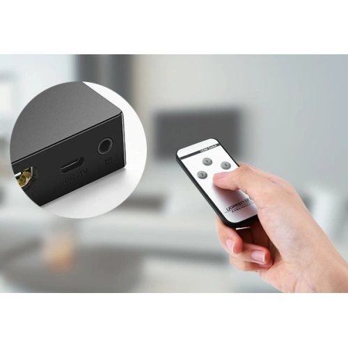 Rozdzielacz UGREEN HDMI - 3x HDMI 3D 4K 7,5Gbps 36bit na kanał czarny