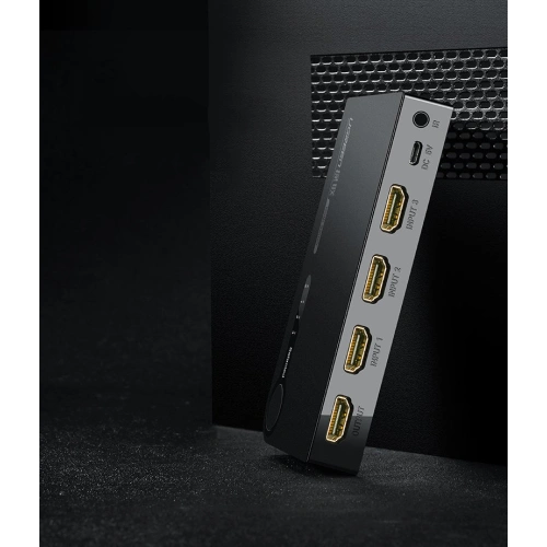 Rozdzielacz UGREEN HDMI - 3x HDMI 3D 4K 7,5Gbps 36bit na kanał czarny