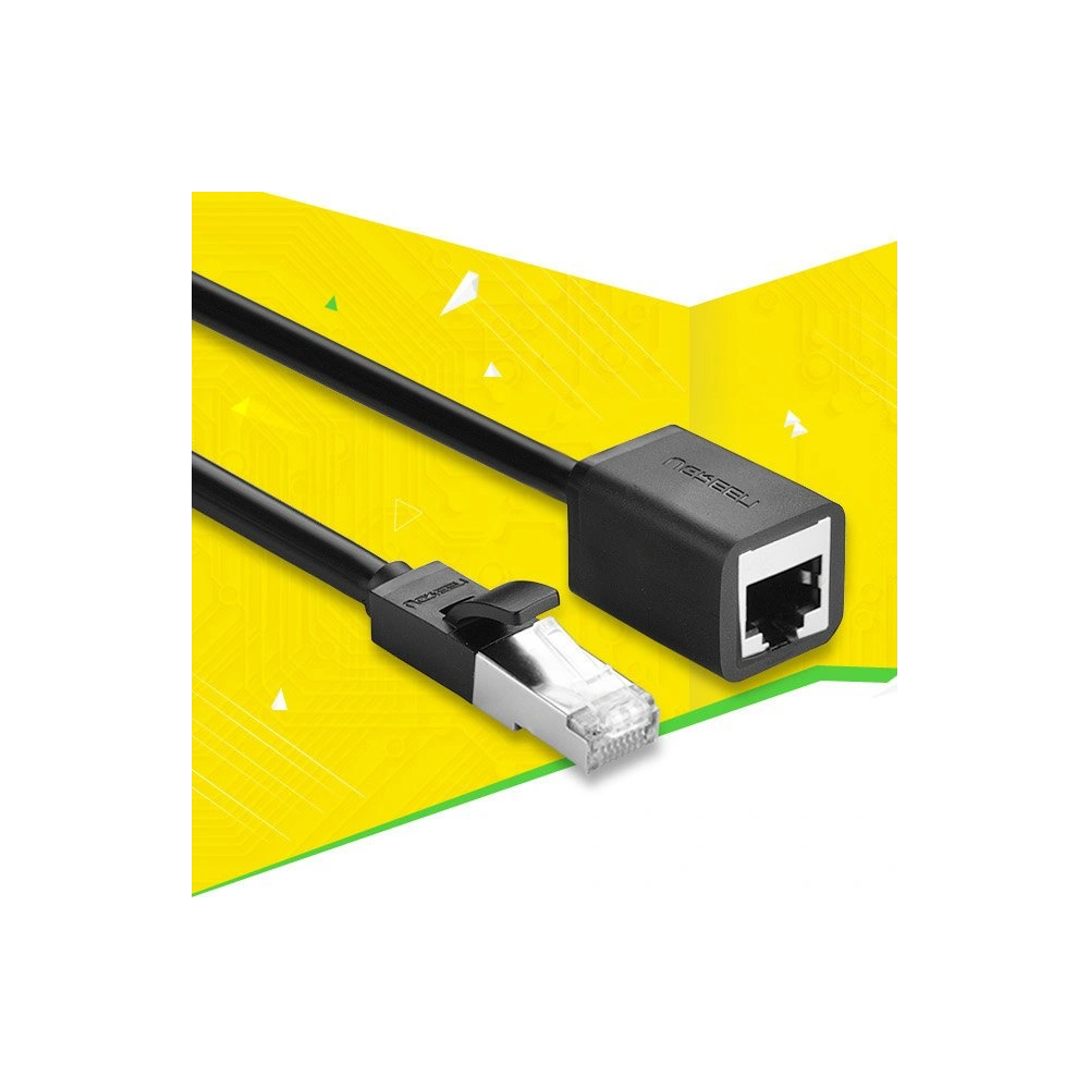 Hurtownia GSM - Prodlužovací kabel UGREEN NW112 Ethernet RJ45 Cat 6 FTP 1000Mbps 5m černý - UGR1356BLK - {ean13} - Hurt