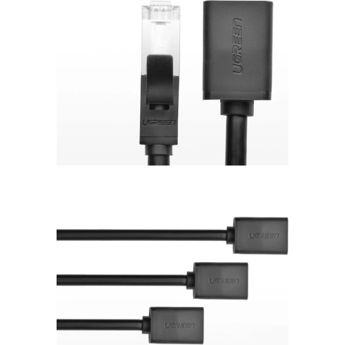 Przedłużacz UGREEN NW112 Ethernet RJ45 Cat 6 FTP 1000Mbps 5m czarny