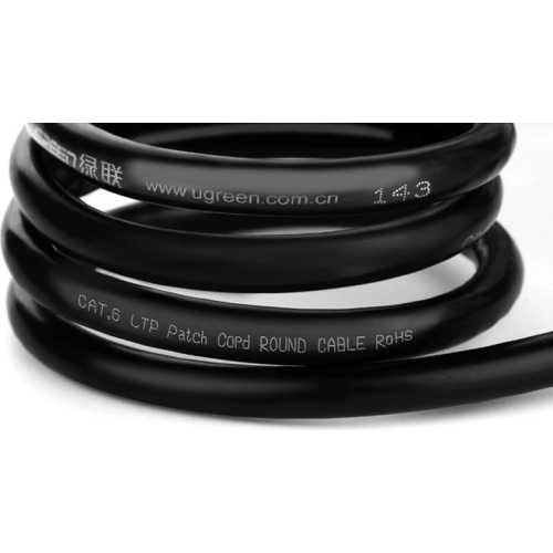 Przedłużacz UGREEN NW112 Ethernet RJ45 Cat 6 FTP 1000Mbps 5m czarny