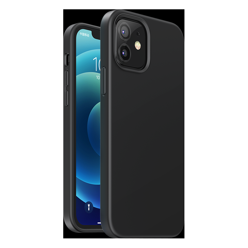 Ugreen Distributor - 6957303824526 - UGR1360BLK - UGREEN Protective Silicone Case Apple iPhone 12 mini black - B2B homescreen