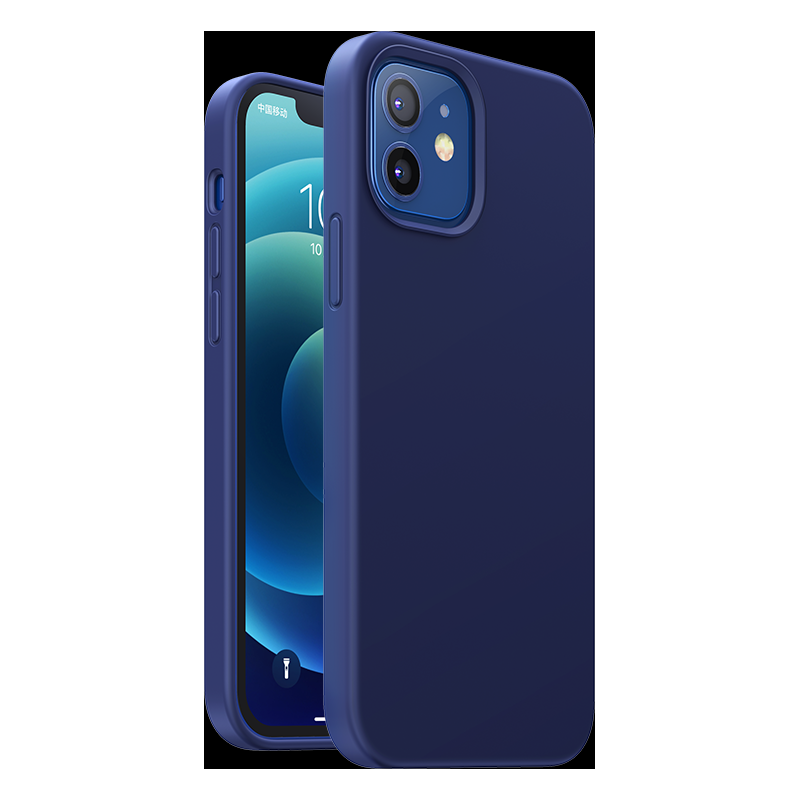 Ugreen Distributor - 6957303824533 - UGR1361NAV - UGREEN Protective Silicone Case Apple iPhone 12 mini navy blue - B2B homescreen