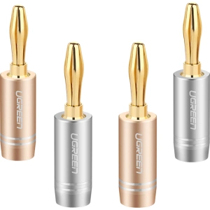 Wholesale UGREEN AV149 aluminum multi-color gold-plated banana plug [4 PACK] - UGR1364MLT - {ean13} - Hurt