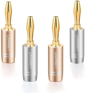 Wholesale UGREEN AV149 aluminum multi-color gold-plated banana plug [4 PACK] - UGR1364MLT - {ean13} - Hurt