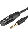 Kabel UGREEN AV131 XLR (żeński) - 6,35mm jack (męski) 5 m