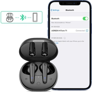 Słuchawki bezprzewodowe UGREEN WS111 HiTune T1 Bluetooth TWS Earbuds czarny