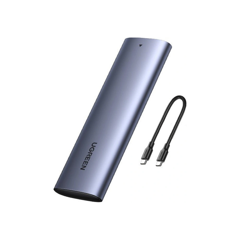 Hurtownia GSM - Obudowa dysku M.2 UGREEN CM400 USB 3.2 Gen 2 (SuperSpeed USB 10 Gbps) + kabel USB-C 0,5m szary - UGR1368GRY - {ean13} - Hurt