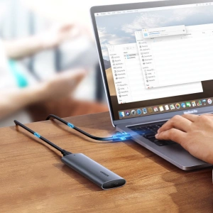 Hurtownia GSM - Obudowa dysku M.2 UGREEN CM400 USB 3.2 Gen 2 (SuperSpeed USB 10 Gbps) + kabel USB-C 0,5m szary - UGR1368GRY - {ean13} - Hurt