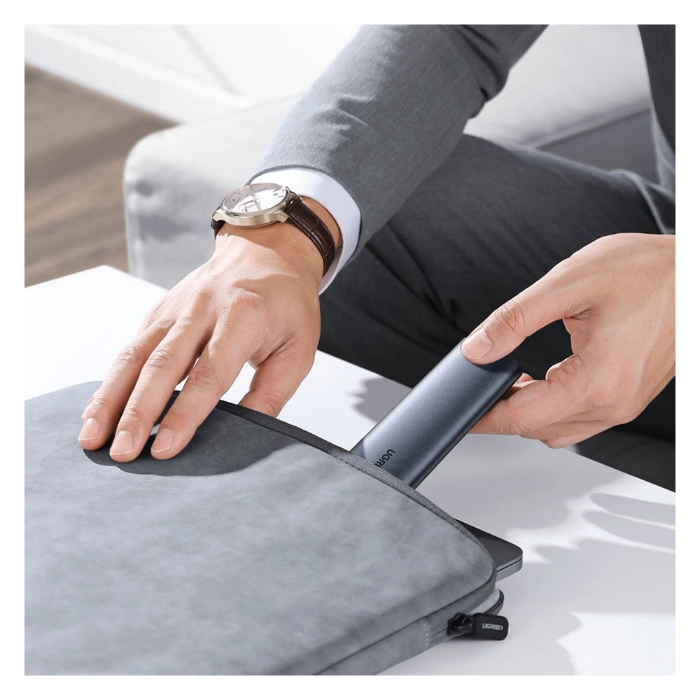 Hurtownia GSM - Obal na disk M.2 UGREEN CM400 USB 3.2 Gen 2 (SuperSpeed USB 10 Gbps) + USB-C kabel 0,5m šedý - UGR1368GRY - {ean13} - Hurt