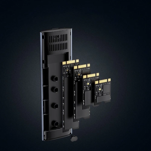 Obudowa dysku M.2 UGREEN CM400 USB 3.2 Gen 2 (SuperSpeed USB 10 Gbps) + kabel USB-C 0,5m szary