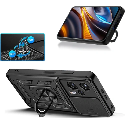 Etui Tech-Protect CamShield Pro POCO X4 GT Black