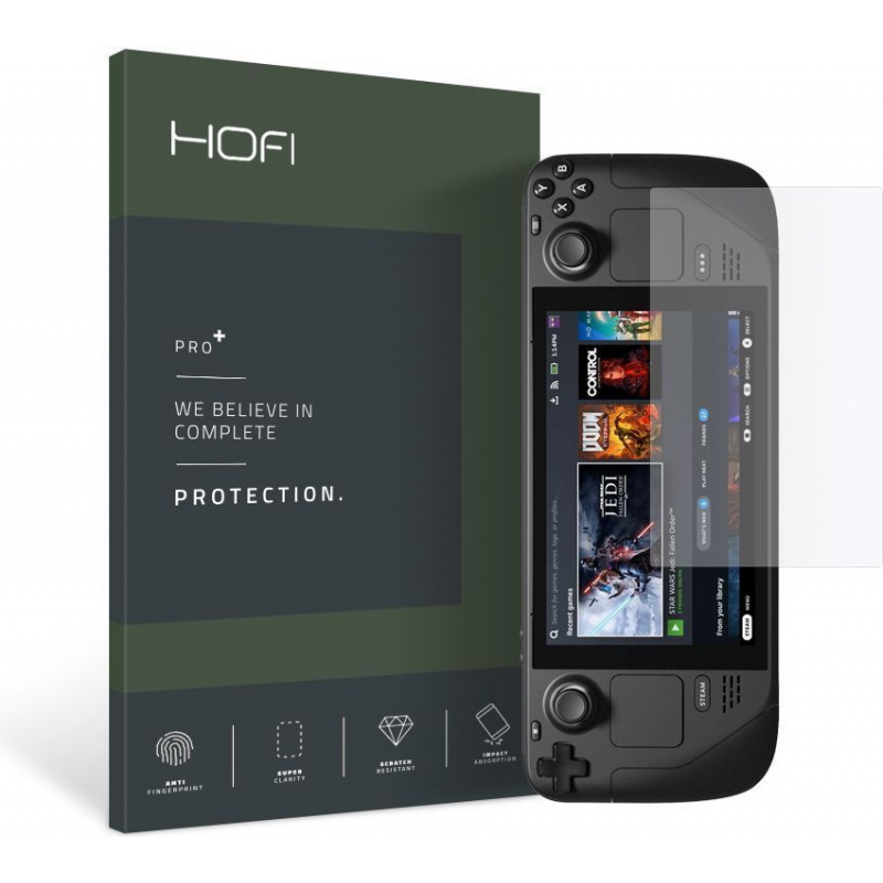 Hofi Distributor - 9589046924453 - HOFI247CL - Hofi Glass Pro+ Valve Steam Deck LCD / OLED Clear - B2B homescreen