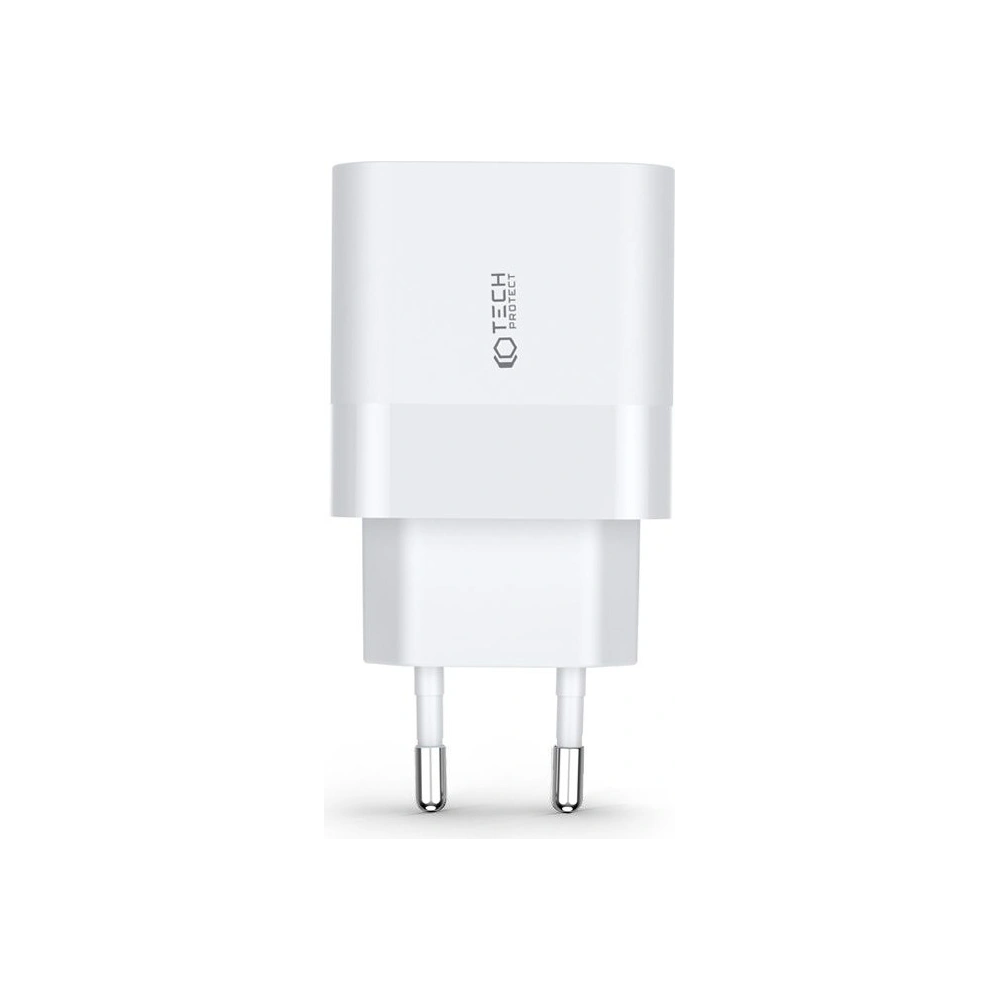 Hurtownia GSM - Ładowarka sieciowa Tech-Protect C30W 2-port Network Charger PD 30W QC 3.0 White - THP1174WHT - {ean13} - Hurt