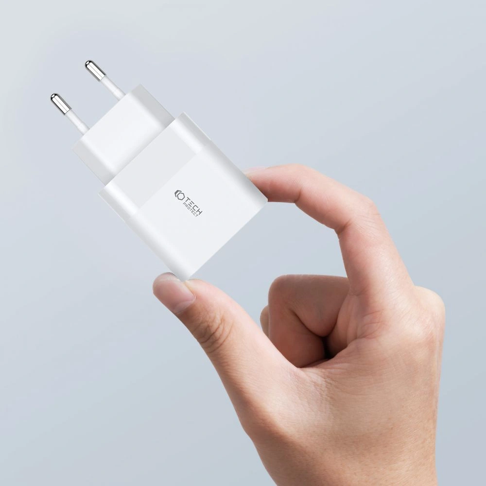 Hurtownia GSM - Ładowarka sieciowa Tech-Protect C30W 2-port Network Charger PD 30W QC 3.0 White - THP1174WHT - {ean13} - Hurt