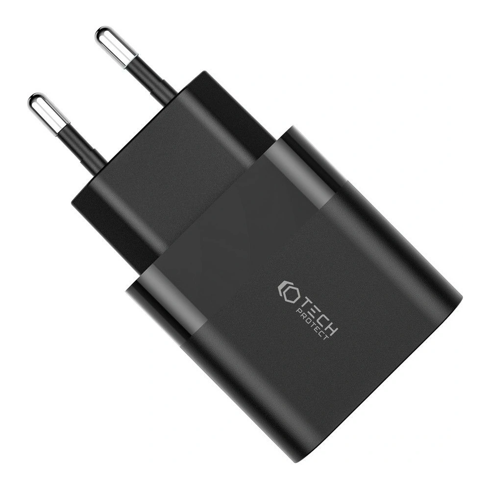 Wholesale Tech-Protect C30W 2-port Network Charger PD 30W QC 3.0 Black - THP1175BLK - {ean13} - Hurt