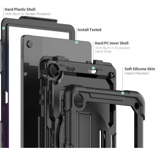 Etui Tech-Protect Solid360 Lenovo Tab M10 Plus 10.6 3rd Gen Black