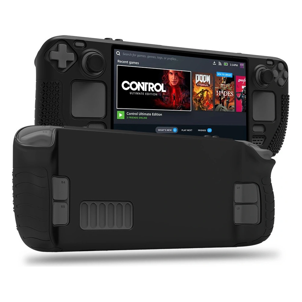 Hurtownia GSM - Etui Tech-Protect TPUCarbon Ventil Steam Deck LCD / OLED Černé - THP1177BLK - {ean13} - Hurt