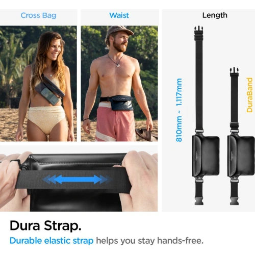 Saszetka wodoszczelna Spigen A620 Universal Waterproof Waist Bag Black