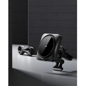 Uchwyt samochodowy ESR Halolock Cryoboost MagSafe Magnetic z wentylatorem chłodzącym Frosted Onyx