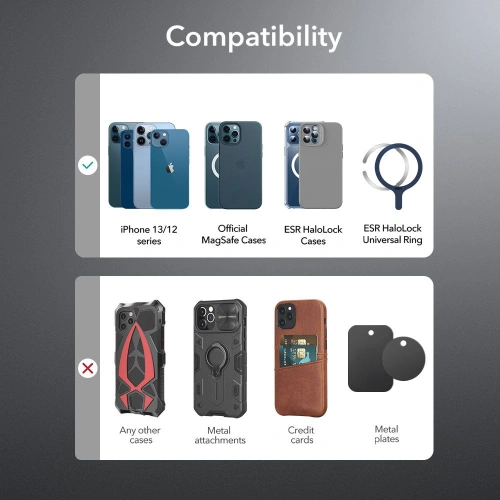 Uchwyt samochodowy ESR Halolock Cryoboost MagSafe Magnetic z wentylatorem chłodzącym Frosted Onyx