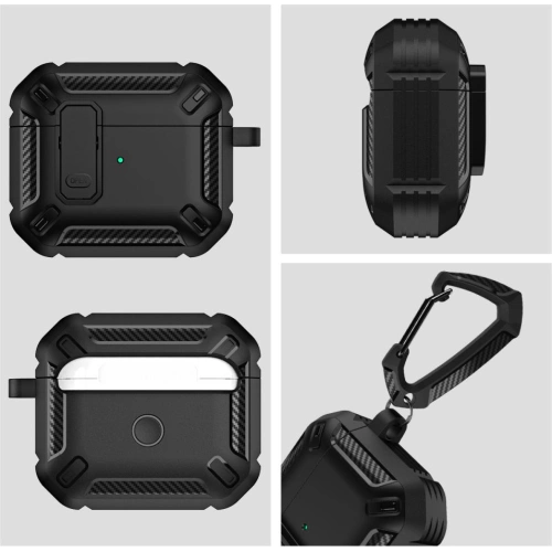 Etui Tech-Protect X-Carbo Apple AirPods Pro 2/1 Black