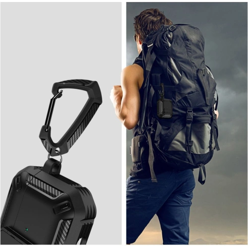 Etui Tech-Protect X-Carbo Apple AirPods Pro 2/1 Black