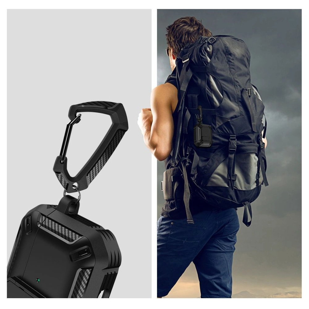 Hurtownia GSM - Etui Tech-Protect X-Carbo Apple AirPods Pro 2/1 Černé - THP1191BLK - {ean13} - Hurt