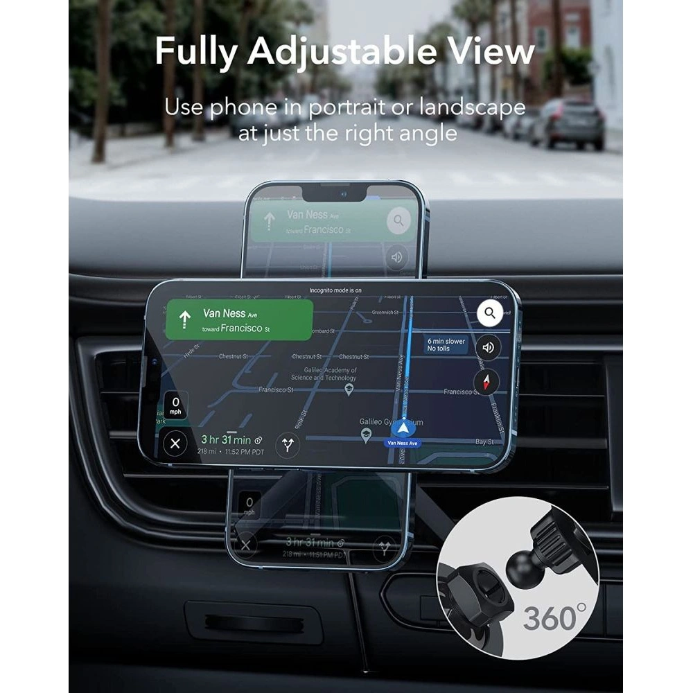 Hurtownia GSM - Uchwyt samochodowy ESR Halolock Magnetic MagSafe Vent Car Mount Metallic Grey - ESR500GRY - {ean13} - Hurt