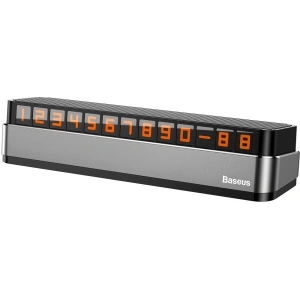 Wholesale Baseus Moonlight Box Series parking number plate with telephone number gray - BSU3460GRY - {ean13} - Hurt