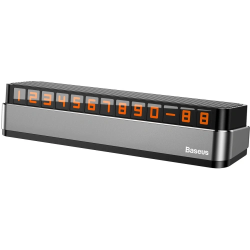Parkingowa tabliczka z numerem telefonu Baseus Moonlight Box Series szary
