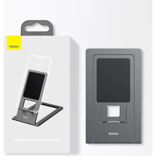 Biurkowy stojak uchwyt na tablet Baseus szary