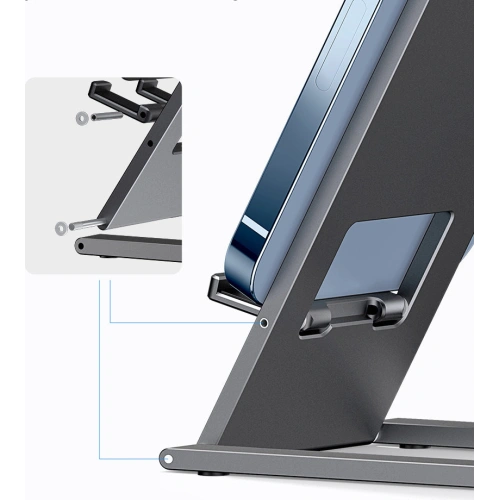 Biurkowy stojak uchwyt na tablet Baseus szary