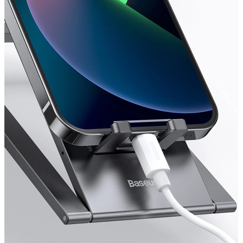 Biurkowy stojak uchwyt na tablet Baseus szary