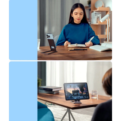 Biurkowy stojak uchwyt na tablet Baseus szary