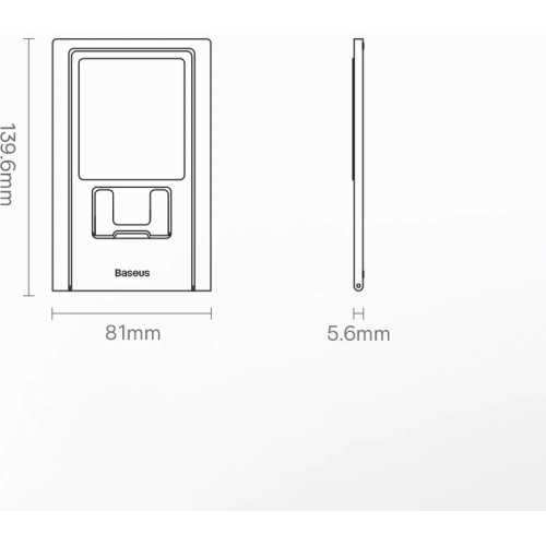 Biurkowy stojak uchwyt na tablet Baseus szary