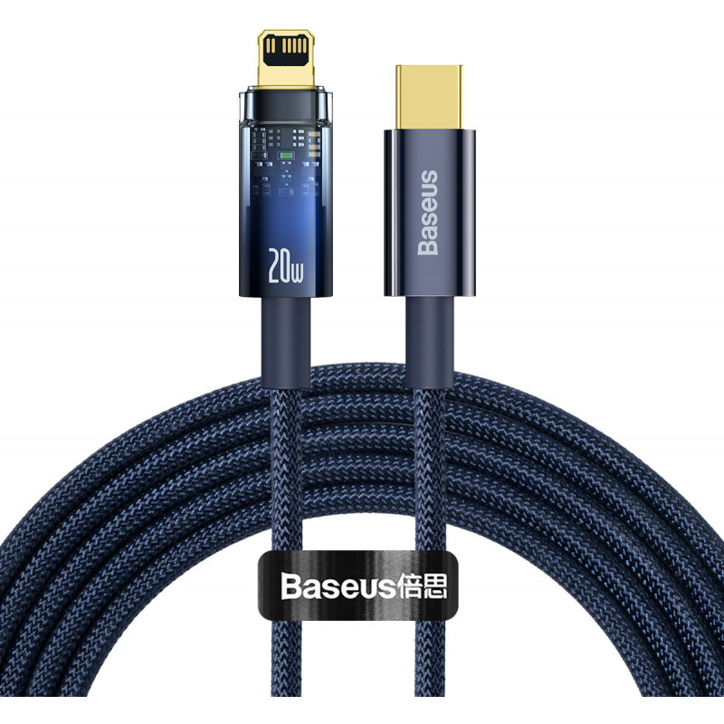Hurtownia Baseus - 6932172605698 - BSU3462BLU - Kabel Baseus Explorer Series USB-C – Lightning 20W 2m niebieski - B2B homescreen