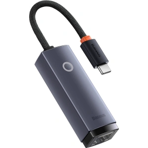 Wholesale Baseus Lite Series USB Type C adapter - RJ45 LAN socket 1000Mbps black - BSU3463BLK - {ean13} - Hurt
