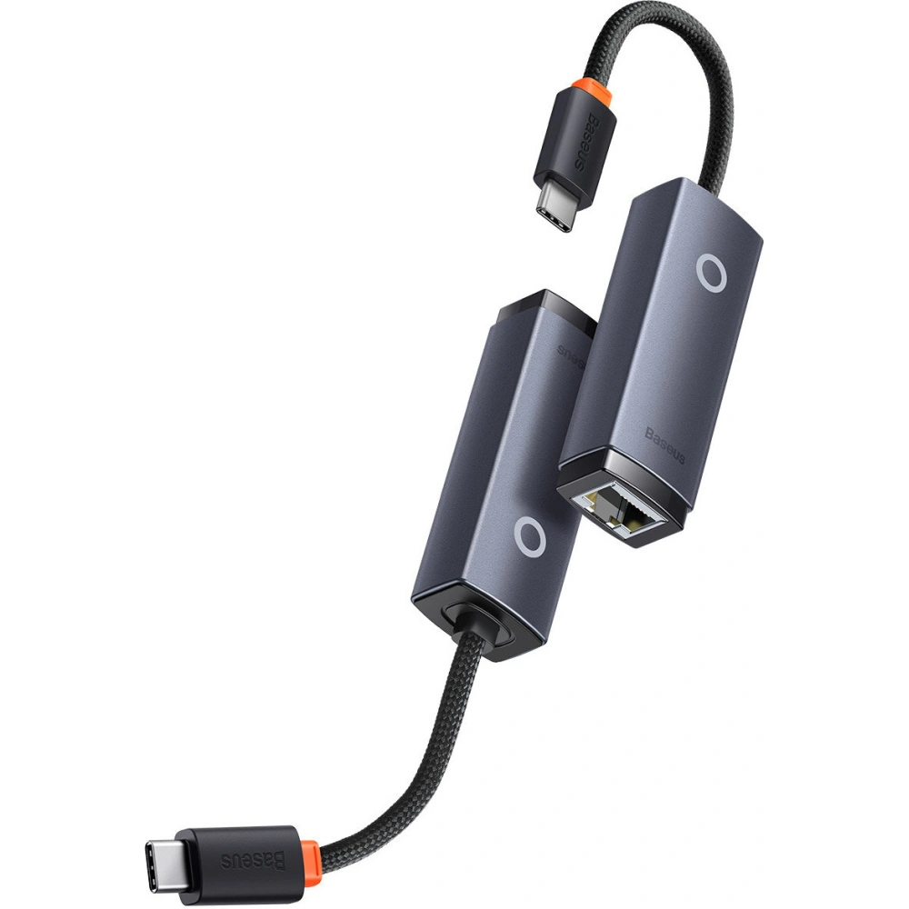 Adaptér Baseus Lite Series USB-C - RJ45 1000Mbps černý