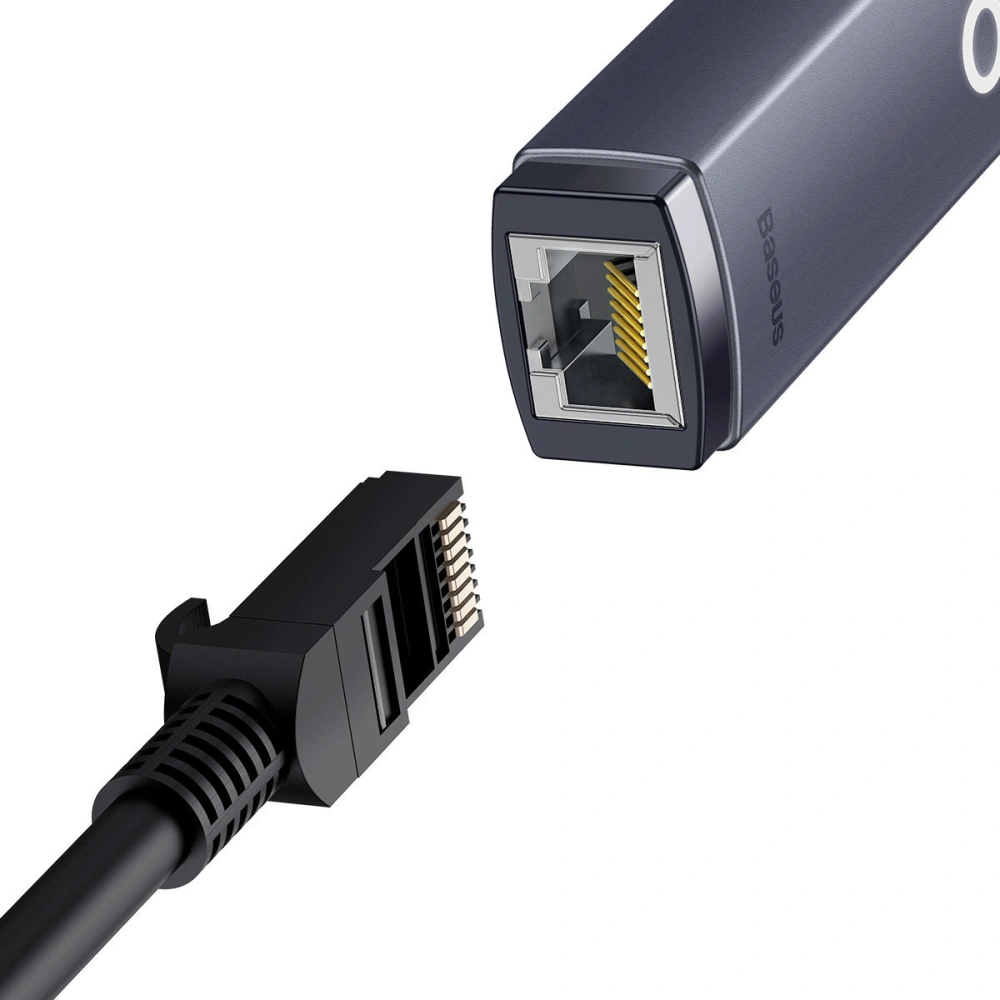 Adaptér Baseus Lite Series USB-C - RJ45 1000Mbps černý