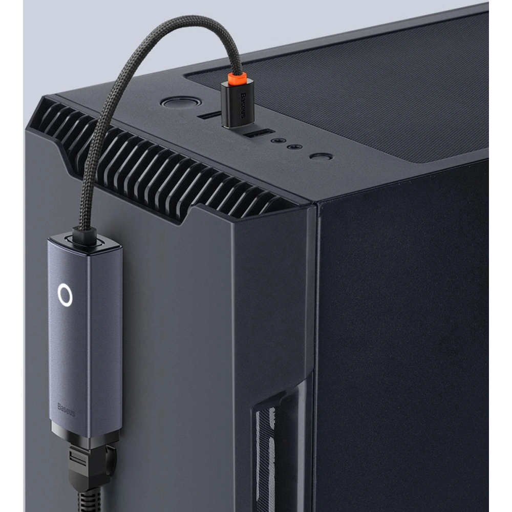 Adaptér Baseus Lite Series USB-C - RJ45 1000Mbps černý